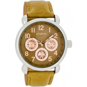 OOZOO Timepieces 42mm Sand Leather Strap C7615